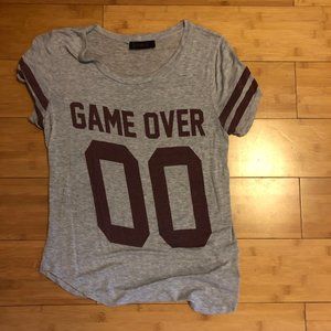 Gray Game Over T-Shirt